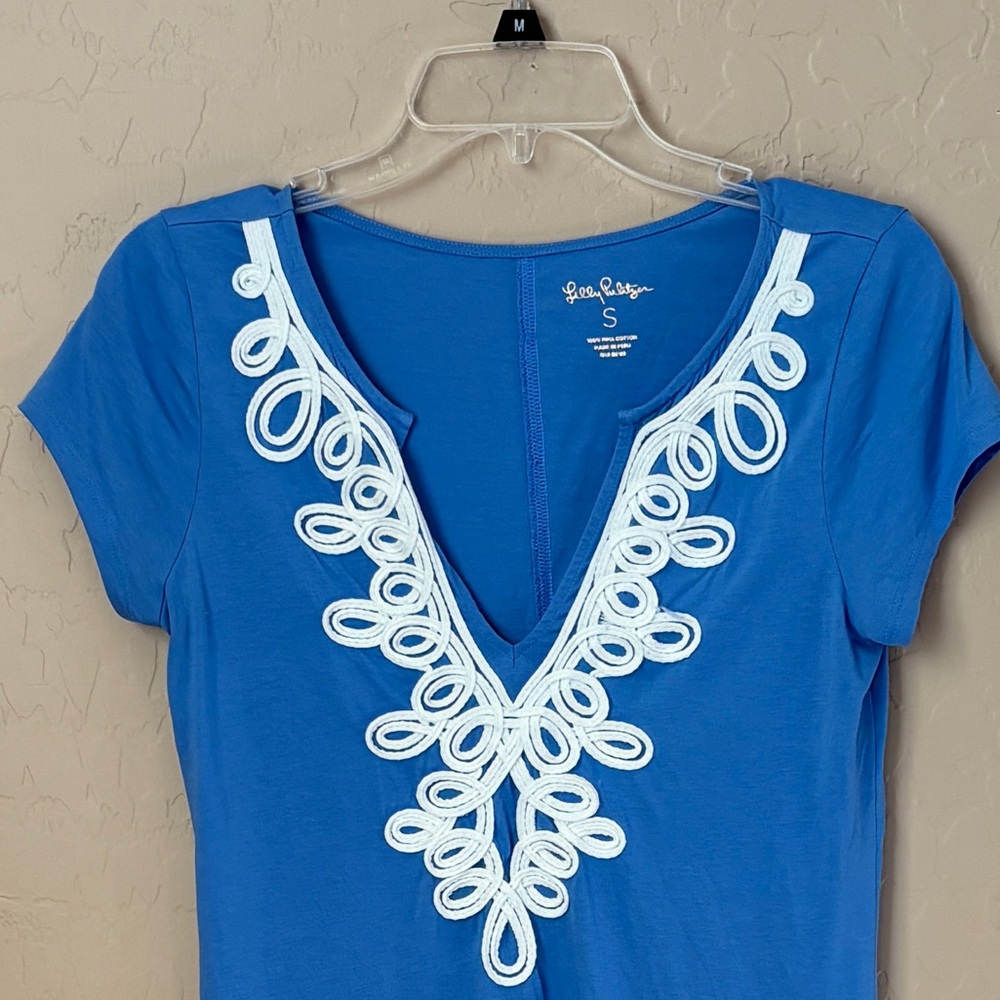 Lilly Pulitzer Small Blue Brewster Shift Dress Women’s Size Small Cotton